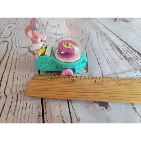 McDonald's Happy Meal Tiny Toons Babs Bunny Record Playing Car 1992 Loose - Picture 5 of 5